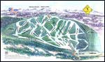 White Pine ski trail map