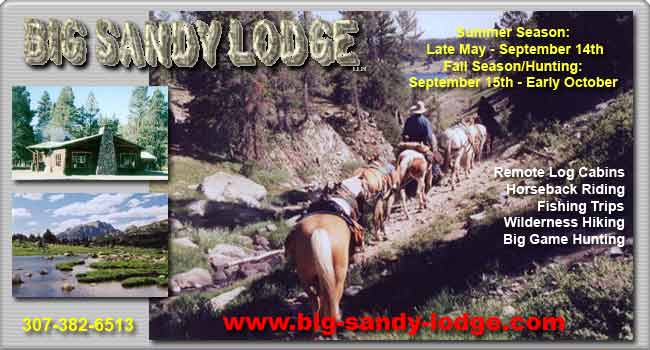 Join us at Big Sandy Lodge, high in the southern Wind River Mountains!