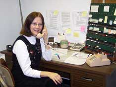 Lynnette Lyttle in the Cheyenne office. Photo courtesy KPIN.