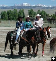 Fremont Rodeo Cowgirls. Photo by Pinedale Online.
