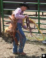 Sadle Bronc Cowboy. Photo by Pinedale Online.