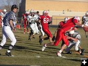 Big Piney touchdown. Photo by Dawn Ballou, Pinedale Online.