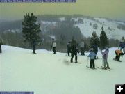 Holiday Skiers. Photo by White Pine Top Webcam.