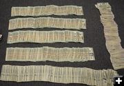 $41,700 Crash Cash. Photo by Wyoming Highway Patrol.