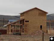 New construction. Photo by Dawn Ballou, Pinedale Online.
