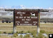 Big Piney Ice Box of the Nation. Photo by Dawn Ballou, Pinedale Online.