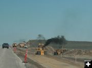 Road Work. Photo by Dawn Ballou, Pinedale Online.
