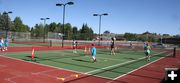 Tennis Courts. Photo by Pam McCulloch, Pinedale Online.