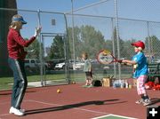 Racquet Skills. Photo by Pam McCulloch, Pinedale Online.