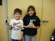 Won IPods. Photo by Pinedale Afterschool.