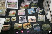 Tins and Coasters. Photo by Dawn Ballou, Pinedale Online.