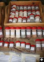 Organic spices. Photo by Dawn Ballou, Pinedale Online.
