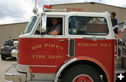 Fireman Curtis Hendricks. Photo by Dawn Ballou, Pinedale Online.