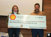 Donation to Public Health. Photo by Dawn Ballou, Pinedale Online.