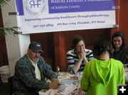Rural Health Foundation booth. Photo by Bob Rule, KPIN 101.1 FM Radio.