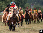 Indian parade. Photo by Clint Gilchrist, Pinedale Online.