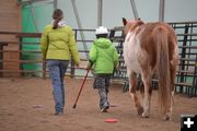Finishing the course. Photo by M.E.S.A. Therapeutic Horsemanship.
