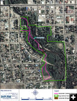 Pathway map. Photo by Town of Pinedale.