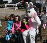 Pictures with the Easter Bunny. Photo by Mindi Crabb.
