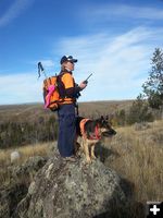 K9 Search Team. Photo by Sublette County Sheriff's Office.