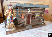 Mtn Man Birdhouse detail. Photo by Dawn Ballou, Pinedale Online.