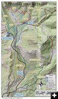  X-C Ski Trail Map. Photo by Nordic Ski Trail map courtesy Sublette County Recreation Board..