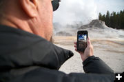 Geyser app. Photo by Yellowstone National Park.