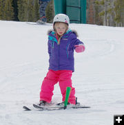 Little skier. Photo by White Pine Resort.