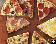 Prize - 3 Schwan's Pizzas. Photo by Schwan's Home Food Delivery.