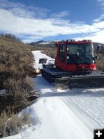 Grooming the ski trail. Photo by Mike Looney.