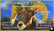 Jay Fear Business Contact Info. Photo by Terry Allen.