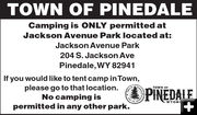 Pinedale area camping. Photo by Town of Pinedale.
