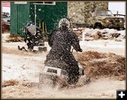 Muddy Snow Gets Deep. Photo by Terry Allen.