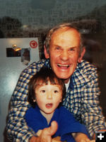 Paul with his grandson. Photo by Hagenstein family.