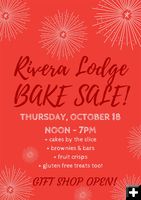 Cake & Bake Sale Oct 18. Photo by Rivera Lodge.