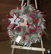 Julie Early's Wreath. Photo by Dawn Ballou, Pinedale Online.