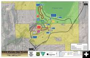 CCC Ponds Trail Map. Photo by Sublette County Rec Board.
