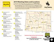 WyPA 2019 meeting schedule. Photo by Wyoming Pipeline Association.