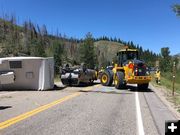 Roll-over. Photo by Wyoming Department of Transportation.