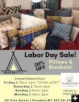 Nested West 2019 Labor Day Sale. Photo by Nested West.