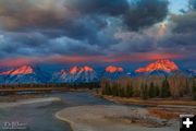 Sun Line along the Tetons. Photo by Dave Bell.