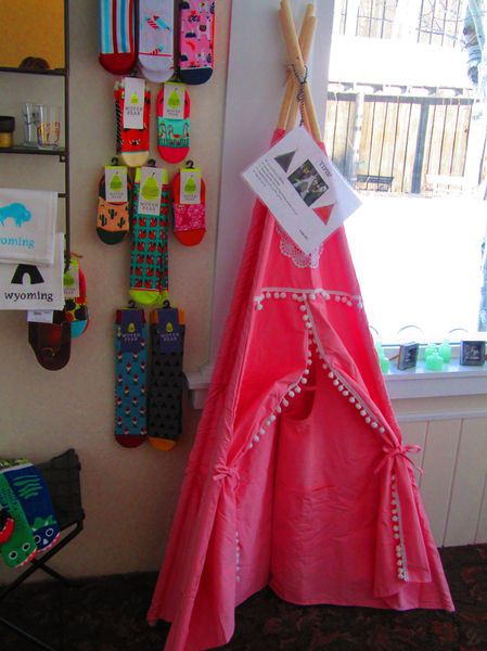 Pink Play Tent. Photo by Dawn Ballou, Pinedale Online.