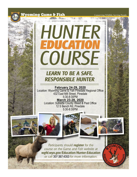 Hunter Education Classes offered. Photo by Wyoming Game & Fish.