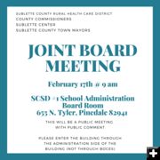 Joint Board Meeting Feb. 17. Photo by Sublette County Rural Health Care District.