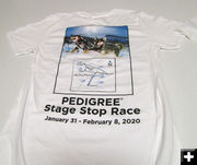 Sled Dog Race t-shirts. Photo by Dawn Ballou, Pinedale Online.