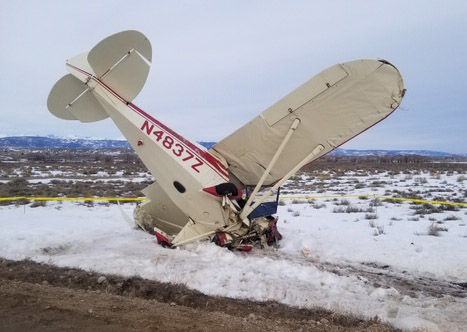 Plane crash. Photo by Sublette County Sheriff's Office.