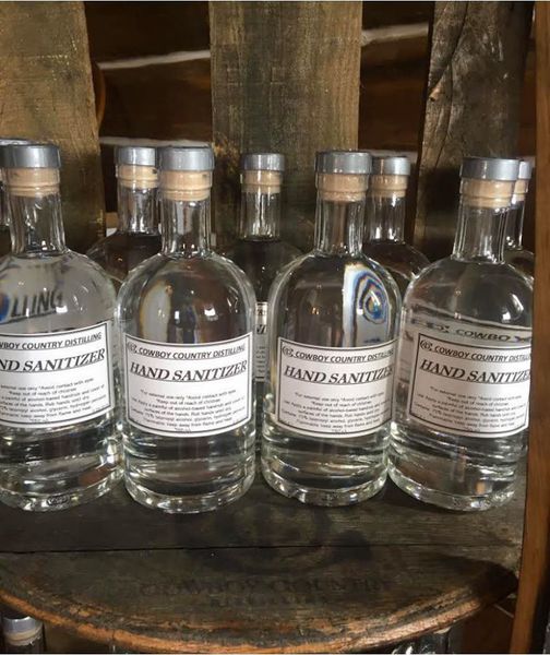 Hand Sanitizer. Photo by Cowboy Country Distilling.