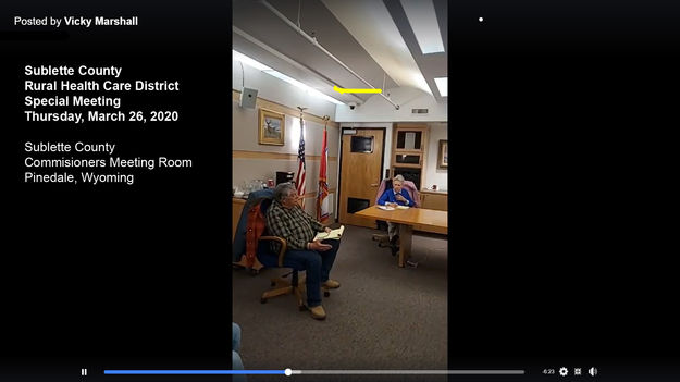 Motion for loan for new CAH. Photo by Sublette Co Rural Health Care District.