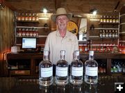 Tim Trites and his new product. Photo by Cowboy Country Distilling.