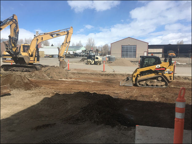 New RV Dump Station work begins. Photo by Town of Pinedale.